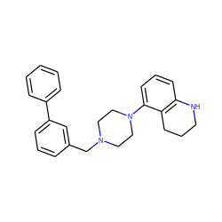 c1ccc(-c2cccc(CN3CCN(c4cccc5c4CCCN5)CC3)c2)cc1 ZINC000026400183