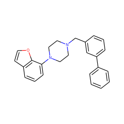 c1ccc(-c2cccc(CN3CCN(c4cccc5ccoc45)CC3)c2)cc1 ZINC000026401658