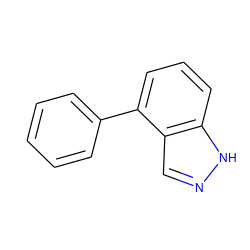 c1ccc(-c2cccc3[nH]ncc23)cc1 ZINC000088189815