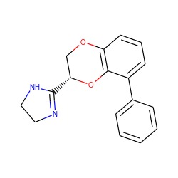 c1ccc(-c2cccc3c2O[C@H](C2=NCCN2)CO3)cc1 ZINC000040949723