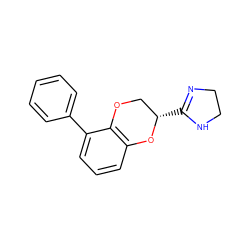 c1ccc(-c2cccc3c2OC[C@H](C2=NCCN2)O3)cc1 ZINC000040431293