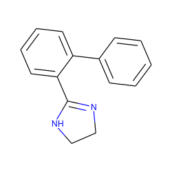 c1ccc(-c2ccccc2C2=NCCN2)cc1 ZINC000013806063