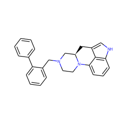 c1ccc(-c2ccccc2CN2CCN3c4cccc5[nH]cc(c45)C[C@@H]3C2)cc1 ZINC000118364088