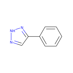 c1ccc(-c2cn[nH]n2)cc1 ZINC000000027320