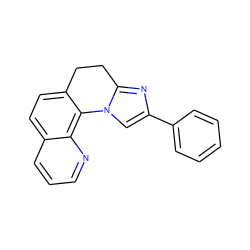 c1ccc(-c2cn3c(n2)CCc2ccc4cccnc4c2-3)cc1 ZINC000100567302