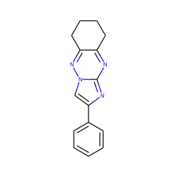 c1ccc(-c2cn3nc4c(nc3n2)CCCC4)cc1 ZINC000000088582