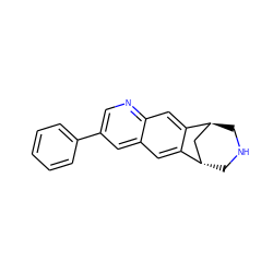 c1ccc(-c2cnc3cc4c(cc3c2)[C@H]2CNC[C@H]4C2)cc1 ZINC000101030518