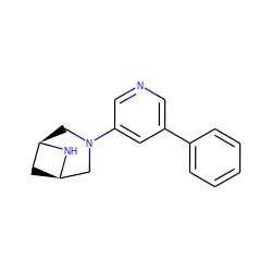 c1ccc(-c2cncc(N3C[C@@H]4C[C@H](C3)N4)c2)cc1 ZINC000168086124