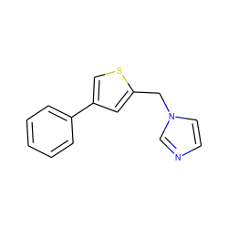 c1ccc(-c2csc(Cn3ccnc3)c2)cc1 ZINC000029130363