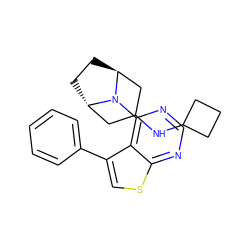 c1ccc(-c2csc3ncnc(N4[C@H]5CC[C@H]4CC(NC4CCC4)C5)c23)cc1 ZINC000223014143