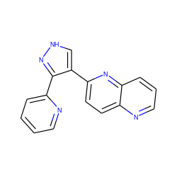 c1ccc(-c2n[nH]cc2-c2ccc3ncccc3n2)nc1 ZINC000000003553