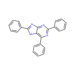 c1ccc(-c2nc(-c3ccccc3)c3[nH]c(-c4ccccc4)nc3n2)cc1 ZINC000013686534