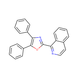 c1ccc(-c2nc(-c3nccc4ccccc34)oc2-c2ccccc2)cc1 ZINC000001621997