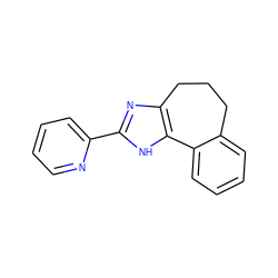 c1ccc(-c2nc3c([nH]2)-c2ccccc2CCC3)nc1 ZINC000013440071