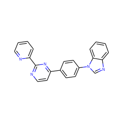 c1ccc(-c2nccc(-c3ccc(-n4cnc5ccccc54)cc3)n2)nc1 ZINC000001390329