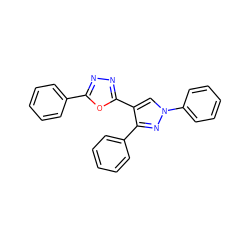 c1ccc(-c2nnc(-c3cn(-c4ccccc4)nc3-c3ccccc3)o2)cc1 ZINC000064516411