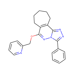 c1ccc(-c2nnc3c4c(c(OCc5ccccn5)nn23)CCCCC4)cc1 ZINC000013560019