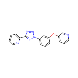 c1ccc(-c2nnn(-c3cccc(Oc4cccnc4)c3)n2)nc1 ZINC000028384885