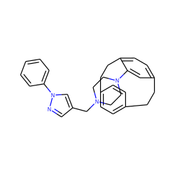 c1ccc(-n2cc(CN3CCN(c4cc5ccc4CCc4ccc(cc4)CC5)CC3)cn2)cc1 ZINC000095590290