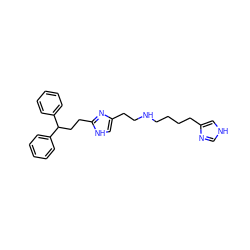 c1ccc(C(CCc2nc(CCNCCCCc3c[nH]cn3)c[nH]2)c2ccccc2)cc1 ZINC000013530311