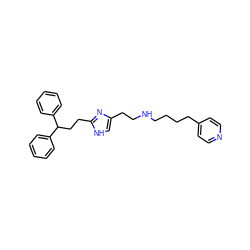 c1ccc(C(CCc2nc(CCNCCCCc3ccncc3)c[nH]2)c2ccccc2)cc1 ZINC000013530346