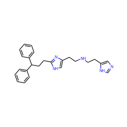 c1ccc(C(CCc2nc(CCNCCc3cnc[nH]3)c[nH]2)c2ccccc2)cc1 ZINC000013530305