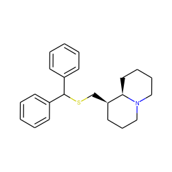 c1ccc(C(SC[C@@H]2CCCN3CCCC[C@H]23)c2ccccc2)cc1 ZINC000071295846