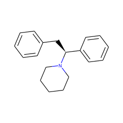 c1ccc(C[C@@H](c2ccccc2)N2CCCCC2)cc1 ZINC000002012959