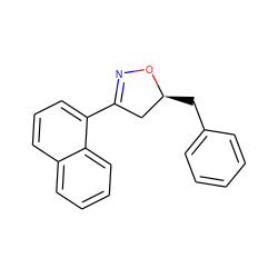 c1ccc(C[C@H]2CC(c3cccc4ccccc34)=NO2)cc1 ZINC000095582941