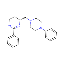 c1ccc(C2=N[C@@H](CN3CCN(c4ccccc4)CC3)CCN2)cc1 ZINC000022453365