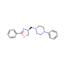 c1ccc(C2=N[C@@H](CN3CCN(c4ccccc4)CC3)CO2)cc1 ZINC000026567049