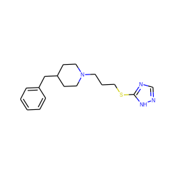 c1ccc(CC2CCN(CCCSc3ncn[nH]3)CC2)cc1 ZINC000027619800