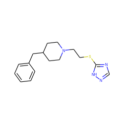 c1ccc(CC2CCN(CCSc3ncn[nH]3)CC2)cc1 ZINC000027621034