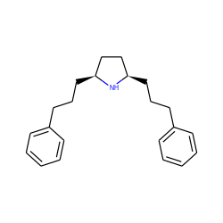 c1ccc(CCC[C@H]2CC[C@@H](CCCc3ccccc3)N2)cc1 ZINC000045319878