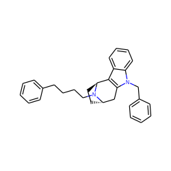 c1ccc(CCCCN2[C@H]3CC[C@H]2c2c(n(Cc4ccccc4)c4ccccc24)C3)cc1 ZINC000261095796