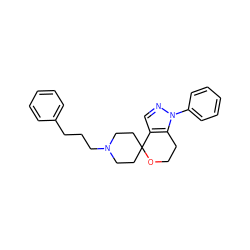 c1ccc(CCCN2CCC3(CC2)OCCc2c3cnn2-c2ccccc2)cc1 ZINC000053293952