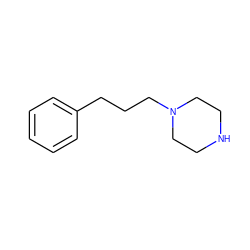 c1ccc(CCCN2CCNCC2)cc1 ZINC000022916571