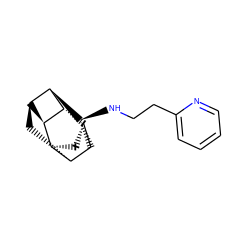 c1ccc(CCN[C@H]2[C@H]3[C@H]4C[C@@H]5[C@H]6[C@@H](C[C@H]53)[C@@H]2[C@@H]64)nc1 ZINC000261093134