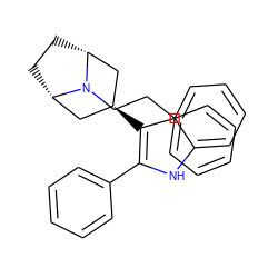 c1ccc(CCN2[C@H]3CC[C@@H]2C[C@@H](c2c(-c4ccccc4)[nH]c4ccccc24)C3)cc1 ZINC000253677982