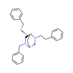 c1ccc(CCN2C[C@H]3CC[C@@H](OCc4ccccc4)[C@H]2CN3Cc2ccccc2)cc1 ZINC000253661105