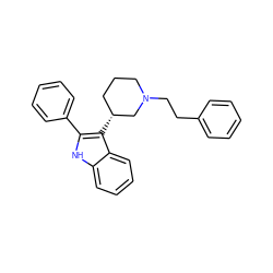 c1ccc(CCN2CCC[C@@H](c3c(-c4ccccc4)[nH]c4ccccc34)C2)cc1 ZINC000013862731