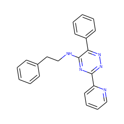 c1ccc(CCNc2nc(-c3ccccn3)nnc2-c2ccccc2)cc1 ZINC000095571434