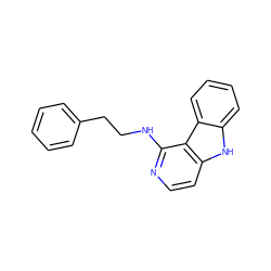 c1ccc(CCNc2nccc3[nH]c4ccccc4c23)cc1 ZINC000040973344