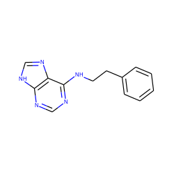 c1ccc(CCNc2ncnc3[nH]cnc23)cc1 ZINC000000213800