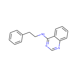 c1ccc(CCNc2ncnc3ccccc23)cc1 ZINC000000071700