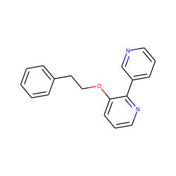 c1ccc(CCOc2cccnc2-c2cccnc2)cc1 ZINC000299863023