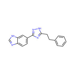 c1ccc(CCc2nc(-c3ccc4nc[nH]c4c3)n[nH]2)cc1 ZINC000067677981