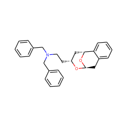 c1ccc(CN(CC[C@@H]2C[C@H]3O[C@@H](Cc4ccccc43)O2)Cc2ccccc2)cc1 ZINC001772596805