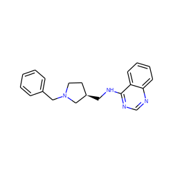 c1ccc(CN2CC[C@@H](CNc3ncnc4ccccc34)C2)cc1 ZINC000002048049