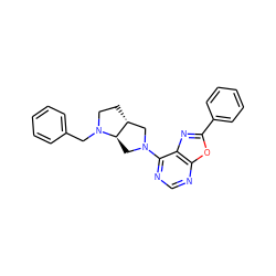 c1ccc(CN2CC[C@@H]3CN(c4ncnc5oc(-c6ccccc6)nc45)C[C@H]32)cc1 ZINC000028101047